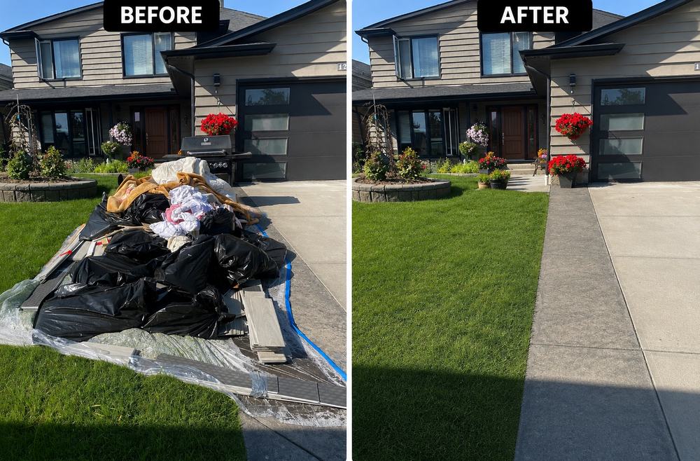 Before and after: front yard cleanup